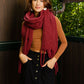 Cloud Soft Tassel-Trimmed Scarf
