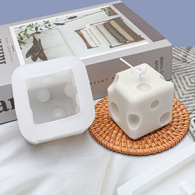 Ball Cube Cheese Aromatherapy Candle Silicone Mold