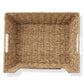2Pk Wide Pantry Baskets, Wicker Hyacinth Seagrass Kitchen Shelf Storage Bins