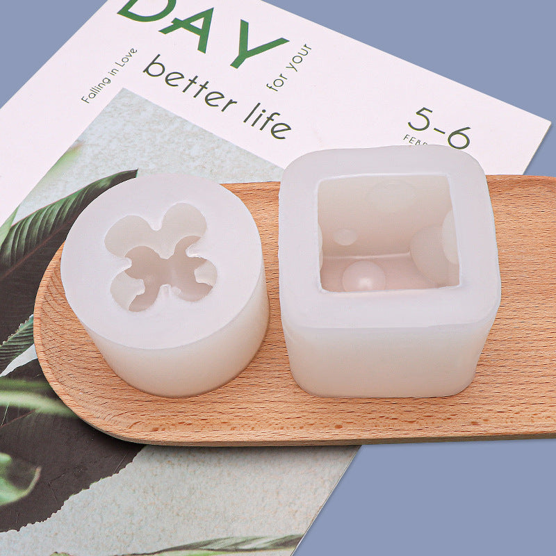 Ball Cube Cheese Aromatherapy Candle Silicone Mold