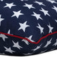 Americana Indoor/Outdoor Throw Pillows, 2 Count, Accent - 16.5" X 16.5", Blue/White Macey