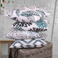 New Living Series Double-Sided Design Decorative Throw Pillow Cover, 18" X 18", Blue/Black, 4 Pack