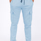Cotton Blend Cargo Joggers