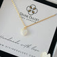 24K Natural Seashell Heart Necklace