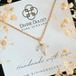 24 Karats CZ Dainty Flower Petals Pendant Necklace