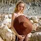 RIRI Jute Handwoven Straw Hat In Burnt Sienna