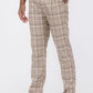 Plaid Slim Fit Trouser Pants