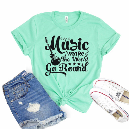 Music Makes The World Go Round Shirt