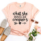 What She Tackles She Conquers T-shirt