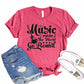 Music Makes The World Go Round Shirt