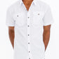 TWO POCKET BUTTON DOWN SHIRT (WHITE)