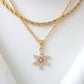 24 Karats Snowflake Necklace