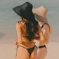 RIRI Jute Handwoven Straw Hat In Natural Beige
