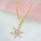 24 Karats Snowflake Necklace