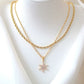 24 Karats Snowflake Necklace