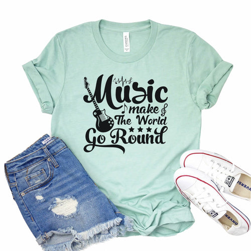 Music Makes The World Go Round Shirt