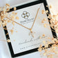24 Karats CZ Dainty Flower Petals Pendant Necklace