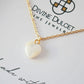 24K Natural Seashell Heart Necklace