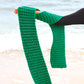 WAFFLE Crochet Scarf in Green