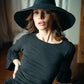 RIRI Jute Straw Hat, in Black