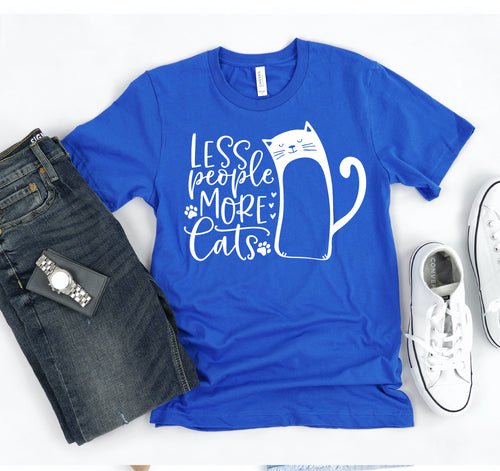 Less People More Cats T-shirt