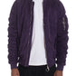 Faux Suede Tagged Bomber