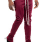 SIMPLE TRACK PANTS- BURGUNDY