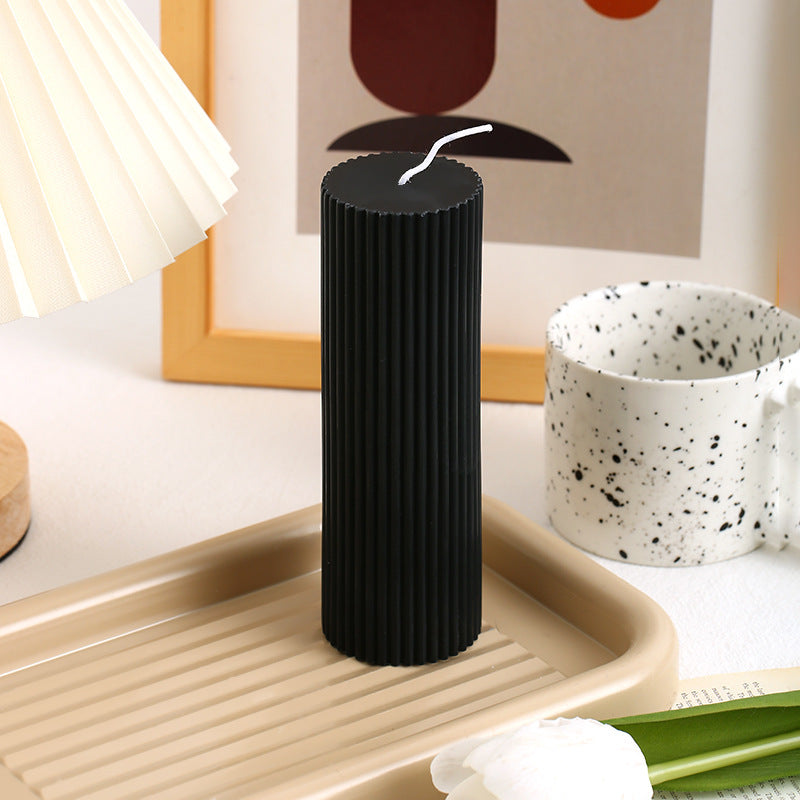 European Roman Column Candle Indoor Decoration
