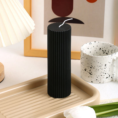 European Roman Column Candle Indoor Decoration