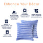 Faux Fur Throw Pillows 22" X 22", Set of 2 - Veri Peri