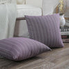 18" X 18" Modern, Contemporary, Transitional Black Plaid Polyester Throw Pillow , ( 2 Count)