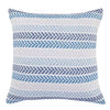 Blue Geometric Polyester 18 In. X 18 In. Throw Pillow Set of 4
