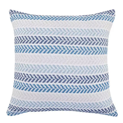 Blue Geometric Polyester 18 In. X 18 In. Throw Pillow Set of 4