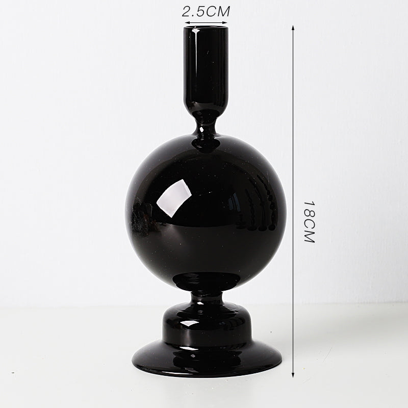 Candlelight Dinner Creative Glass Candle Holder Decoration