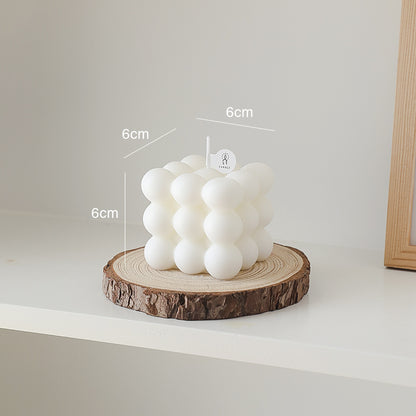 Rubik's Cube Candle Fashion Photography Props