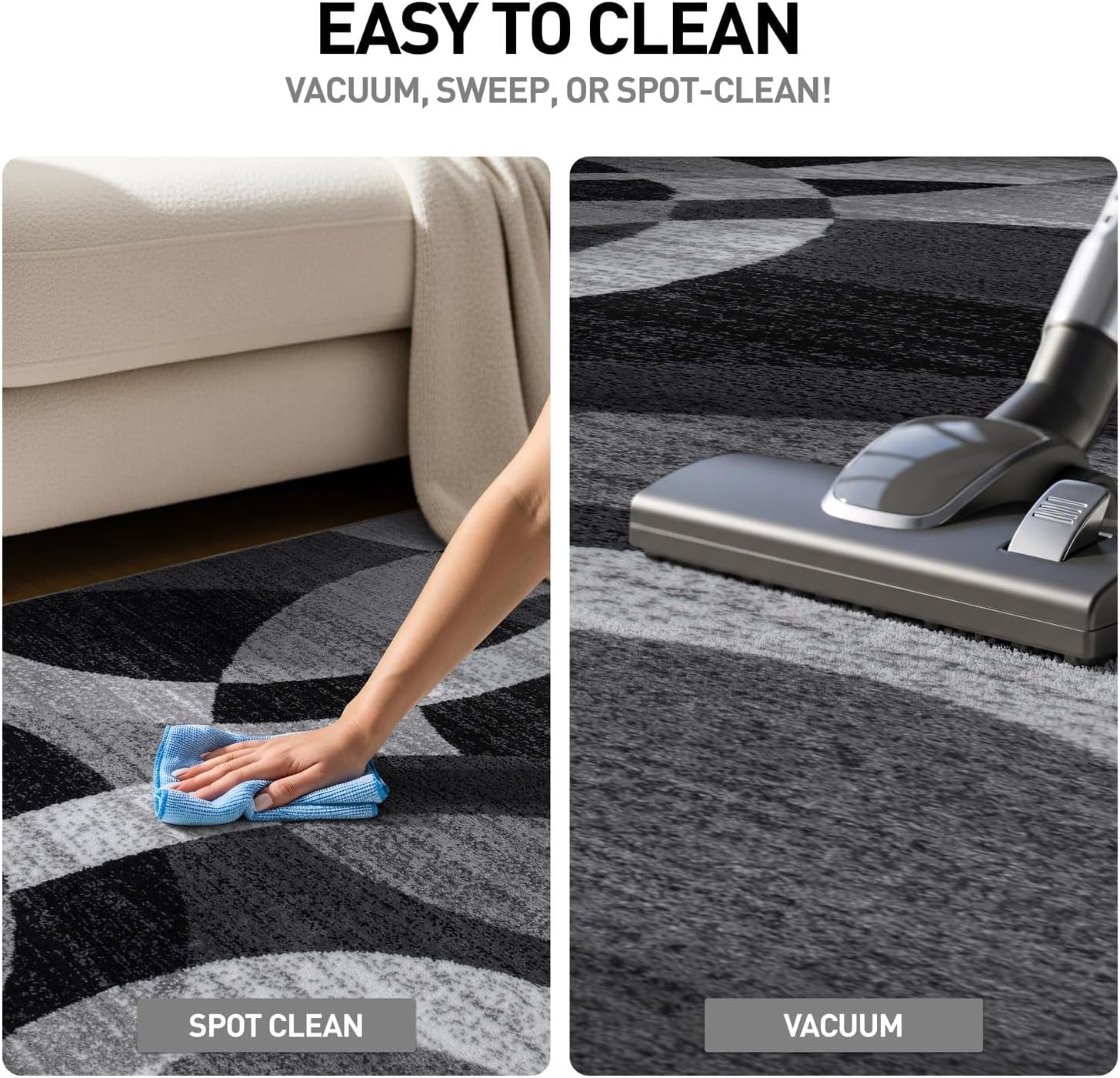 Contemporary Abstract Circles Perfect for High Traffic Areas of Your Living Room,Bedroom,Home Office,Kitchen Runner Rug 2' X 7' Gray