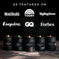 Premium Smoke & Vanilla Candle | Black Scented Candles for Men | Long Lasting with 45 Hour Burn Time, 7.6Oz | Soy Candle | Aromatherapy at Home | Gifts for Men