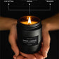 Premium Smoke & Vanilla Candle | Black Scented Candles for Men | Long Lasting with 45 Hour Burn Time, 7.6Oz | Soy Candle | Aromatherapy at Home | Gifts for Men