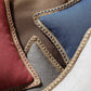 Linen Trimmed Farmhouse Series Decorative Throw Pillow, 20" X 20", Blue, 1 Pack