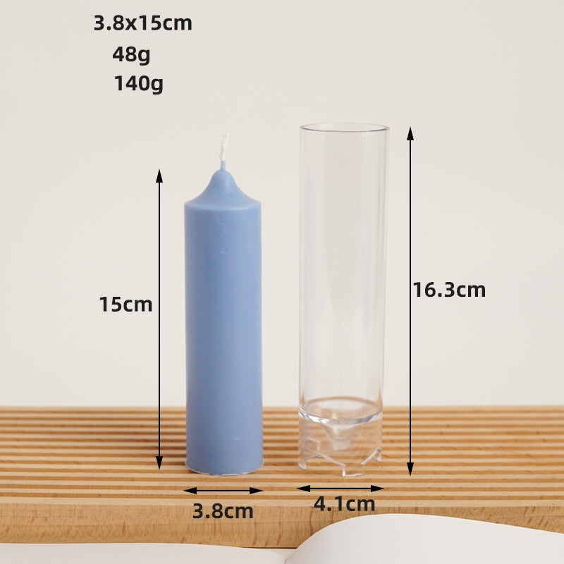 DIY Cylindrical Aromatherapy Candle Mold Acrylic PC Plastic