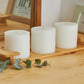 3X3 Inch White Pillar Candles Set of 3, Smooth Texture, Unscented White Candles, Dripless Candles, 3 Inch Pillar Candles Ideal as Wedding, Parties, Spas, Dinner, Home Decoration, Church