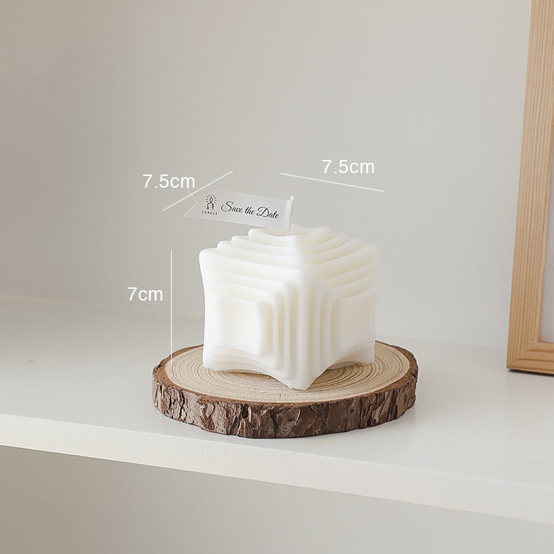 Rubik's Cube Candle Fashion Photography Props