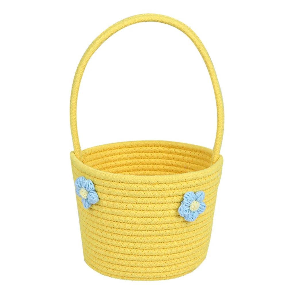 Wedding Flower Basket with Handle Candy Storage Baskets Candy Gift Tote Baskets Organizers Kitchen Home Decorations