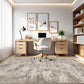 5'X7' Washable Area Rugs for Living Room, Modern Abstract Printed Carpet, Non Slip Indoor Rug for Bedroom Home Decor Carpets, Gold Brown
