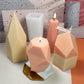 Geometric Stone Aromatherapy Candle Silicone Mold