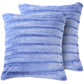 Faux Fur Throw Pillows 22" X 22", Set of 2 - Veri Peri