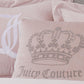 - Decorative Accent Pillow, Velvet Rhinestone Crown, Premium Reversible Throw Pillow, Living Room and Bedroom Décor, Measures 20" X 20", Pink Blush