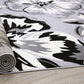 Modern Floral Area Rugs 9' X 12' Gray