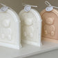 Teddy Bear Photo Frame Scented Candle Silicone Mold