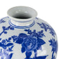 Ren 7 In. X 13 In. Blue and White Decorative Vase